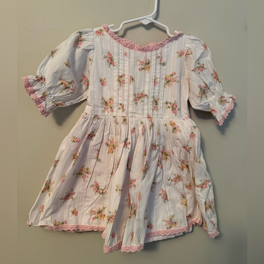 Well Dressed Wolf Floral Pink and White Dress